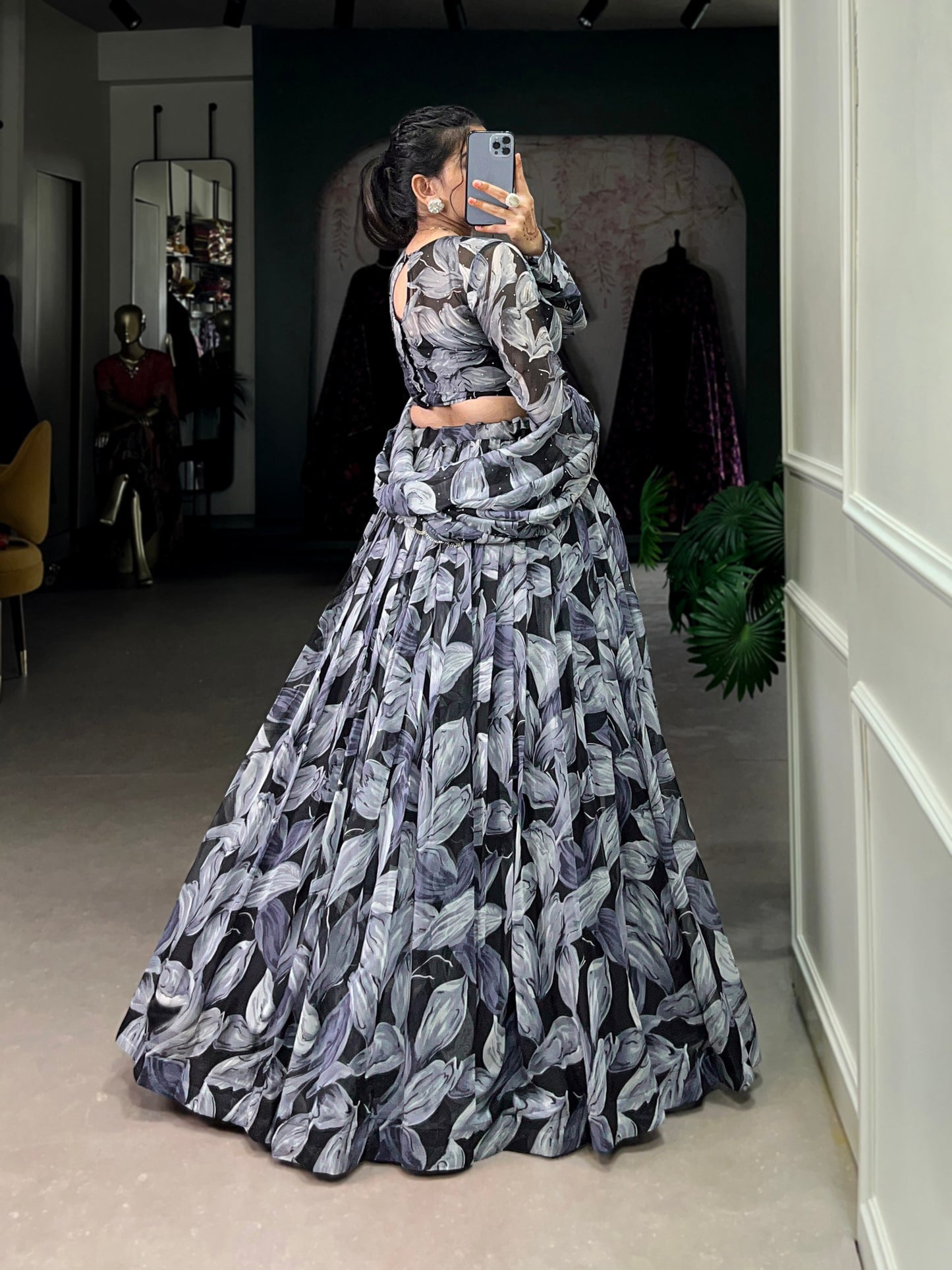 Precious Digital Printed Silk Party Wear Lehenga Choli With Dupatta
