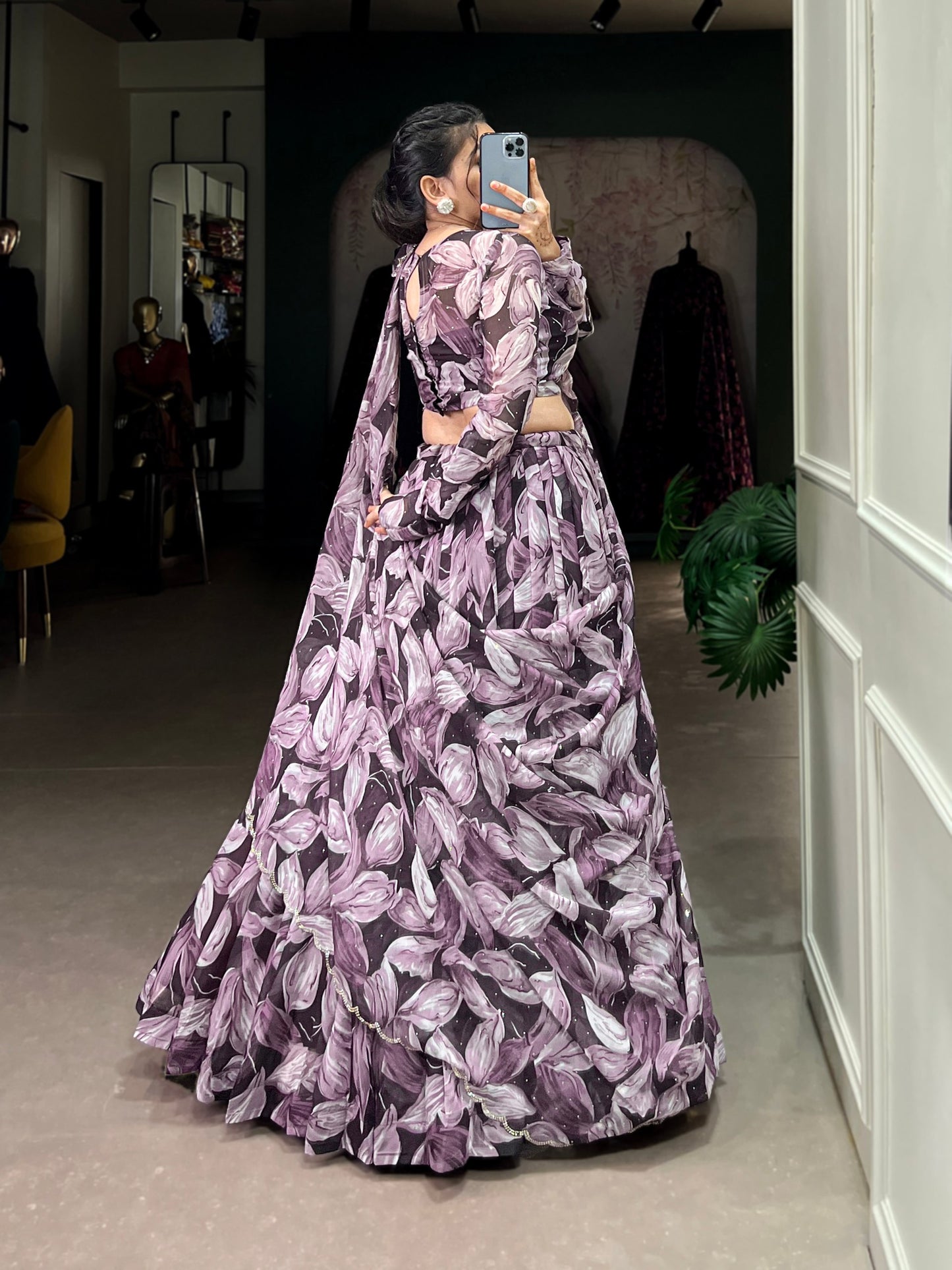 Precious Digital Printed Silk Party Wear Lehenga Choli With Dupatta