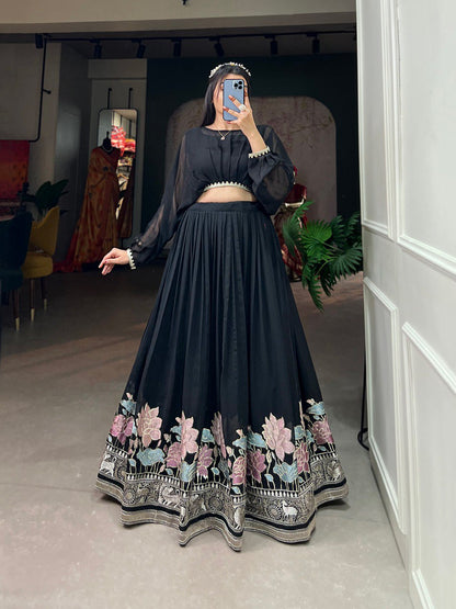 Black Lehenga Choli Set